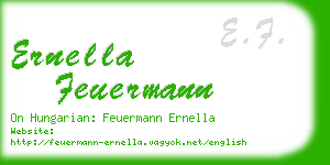 ernella feuermann business card